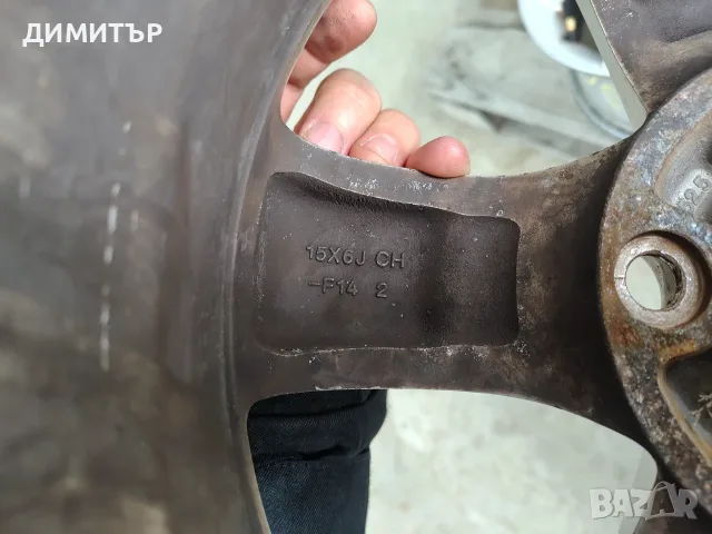 4бр.Алуминиеви джанти 15ки за MAZDA 5x114.3 6j et52.5 , снимка 3 - Гуми и джанти - 55767694