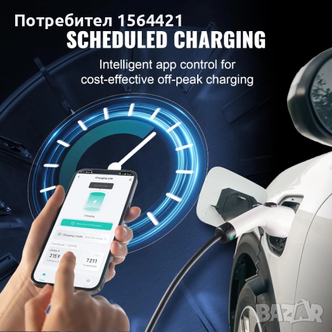 зарядно устройство за електромобил с LCD дисплей, 3.68 kW, станция, снимка 10 - Друга електроника - 52803171