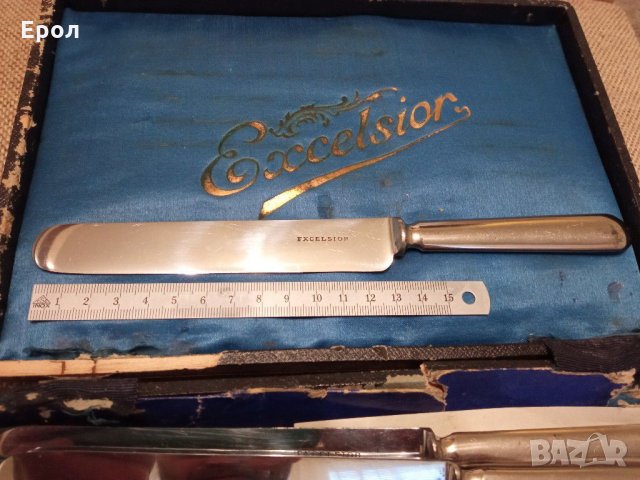 EXCELSIOR-Комплект Ножове старини , снимка 2 - Антикварни и старинни предмети - 31272146