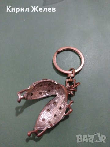 Ключодържател  метална калинка с кристали цветен емайл - 3000, снимка 3 - Други - 31223584