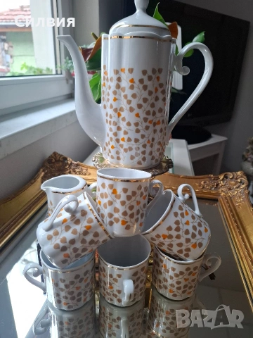 Ретро комплект български порцелан , снимка 4 - Антикварни и старинни предмети - 54055797