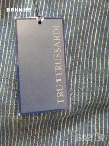 Оригинални TRU TRUSSARDI елегантни тъмно сини панталони Мр-р, снимка 6 - Панталони - 35377972