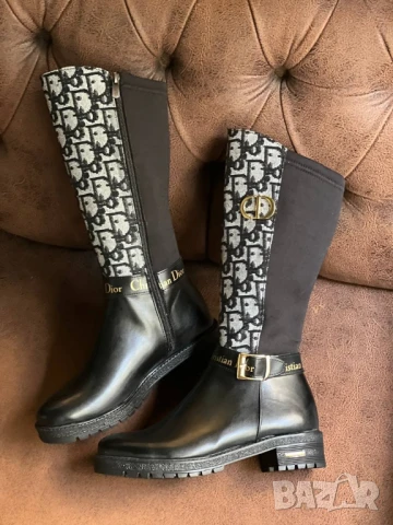 дамски ботуши burberry christian dior chanel , снимка 3 - Дамски ботуши - 50745756