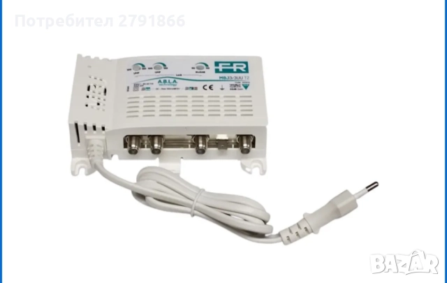 Fracarro 3IN 3+DAB UU T2 32dB до 120 dBμV TV централа 223616, снимка 4 - Части и Платки - 52204365