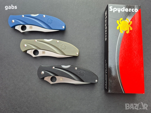 Сгъваем нож Spyderco Centofante С66,три цвята, снимка 7 - Ножове - 49641545