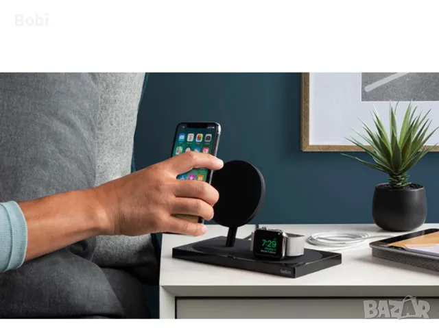 Belkin Станция за зареждане BOOST UP Special Edition Wireless Charging Dock for iPhone +Apple Watch, снимка 9 - Аксесоари за Apple - 48732142