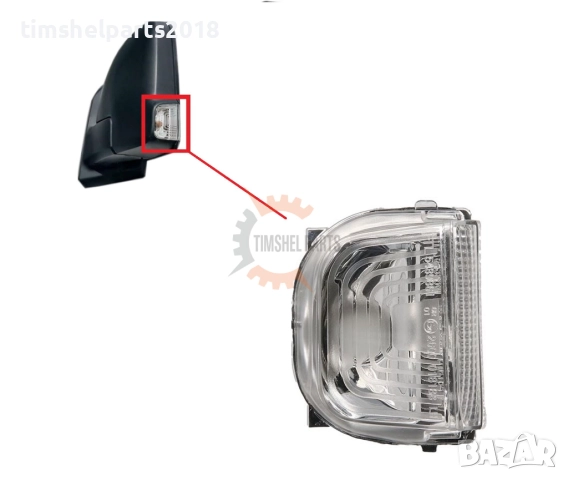 Мигач в огледало за Mercedes Sprinter 907 след 2018 год.