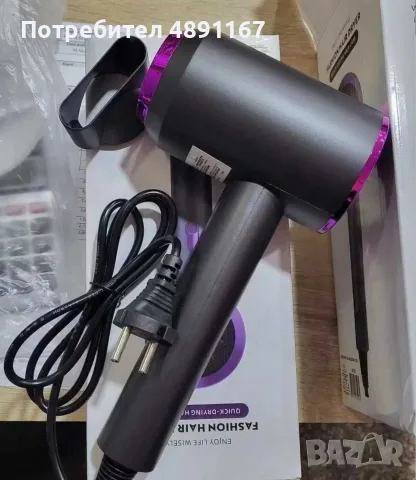 LED сешоар с мощна йонизация против наелектризиране .Мощност 2800W