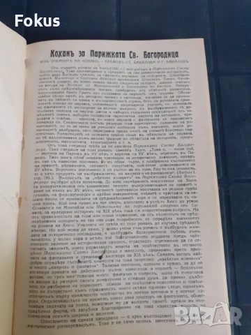 Антикварна книга - Парижката Св.Богородица, снимка 3 - Антикварни и старинни предмети - 53328299