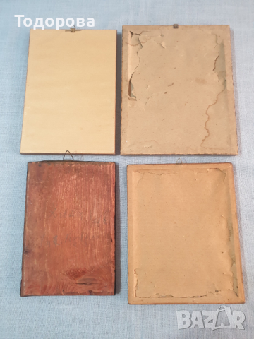 Лот 1- стари домашни икони - 4 броя, снимка 7 - Антикварни и старинни предмети - 44629193