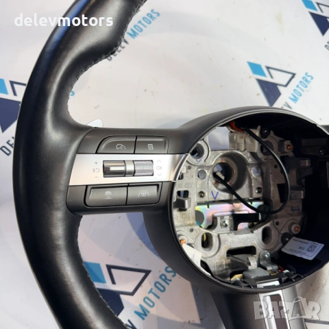 56100DF540NNB кожен мултифункционален волан с пера от Hyundai Kona SX2 1.6 GDI Hybrid, двигател G4LL, снимка 4 - Части - 54073651