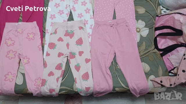 лот от детски ватирани долнища за момиче 134см , снимка 2 - Детски клинове - 51976176
