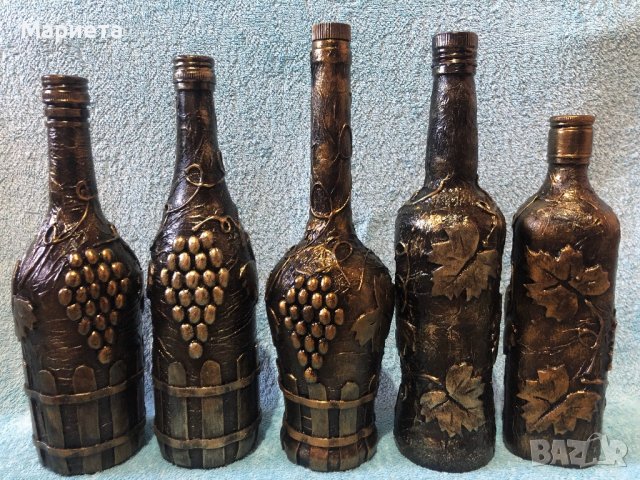 Декорирани бутилки , снимка 4 - Други стоки за дома - 39432980