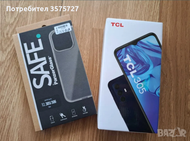 Чисто НОВ TCL 305, с гаранция 2 год +подарък КАЛЪФ и Стъклен протектор, снимка 1 - Други - 44530441