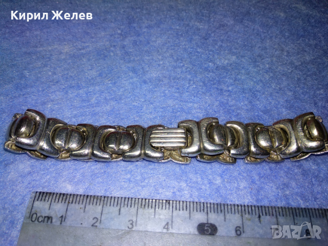 ВИНТИДЖ СРЕБЪРНА ГРИВНА ВИСОКА ПРОБА СРЕБРО с БЯЛА ПОЗЛАТА МАЙСТОРСКА РЪЧНА БИЖУТЕРСКА РАБОТА 43779, снимка 12 - Гривни - 44664522