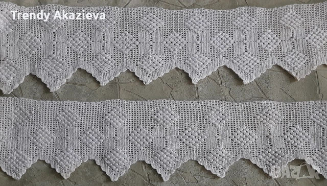 Ръчно плетени дантели за чаршафи и декорация, снимка 2 - Декорация за дома - 51781310