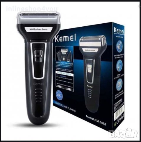 Kemei KM-6558 3 в 1 Нова !! Машинка за Бръснене, Подстригване и Тример