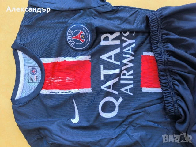 PSG екип на ПСЖ Квича Кварацкелия размер 140см, снимка 4 - Футбол - 51037675