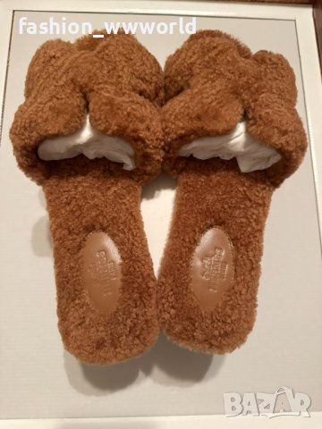 Пухени чехли Hermes 39 реплика, снимка 2 - Чехли - 42301209