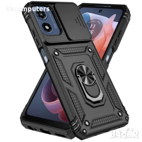 Motorola Moto G Play (2024) Удароустойчив Ring Holder/Lens Protector Калъф и Протектор, снимка 14 - Калъфи, кейсове - 49920617