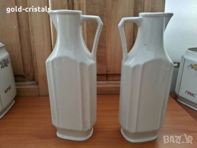 Стар български порцелан сервиз буркани , снимка 2 - Антикварни и старинни предмети - 33752653