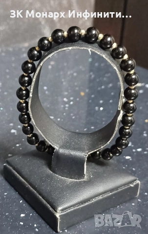 Златна гривна с топчета /585/, снимка 2 - Гривни - 53126906