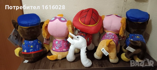 Плюшени играчки на Пес Патрул. Чейс,Маршал и Скай., снимка 17 - Плюшени играчки - 49970738