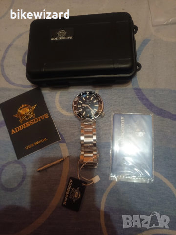 Addiesdive 1000m автоматичен мъжки часовник хелиева клапа НОВ