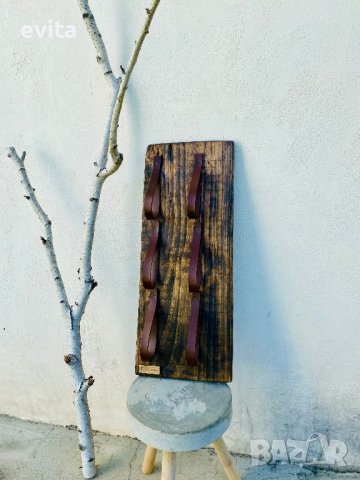 Елегантна стойка за 2–10 бутилки вино – кожа или премиум въже, снимка 12 - Други - 33842597