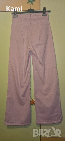 Розови дънки на НМ, XS размер, снимка 4 - Дънки - 51945640