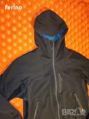 MAMMUT Ultimate Windstopper Hoodie 4 сезонен мъжки софтшел, снимка 6 - Якета - 53260598