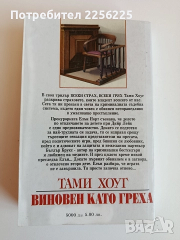 Виновен като греха, снимка 4 - Художествена литература - 52708490