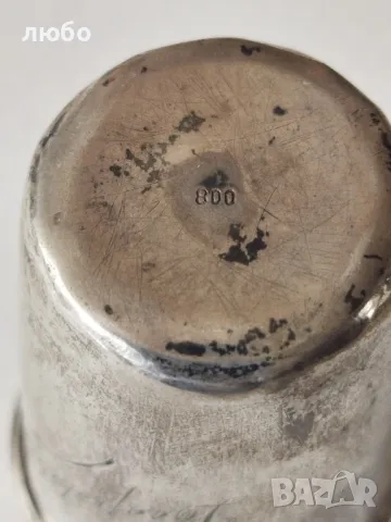 Сребърна Чаша 0,800 Вместимост на Течността 0,55 мл-55 гр, снимка 5 - Антикварни и старинни предмети - 50253758