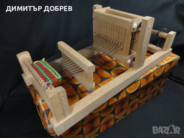 СТАРА РЕТРО СОЦ НРБ ДЪРВЕНА ИГРАЧКА ТЪКАЧЕН СТАН