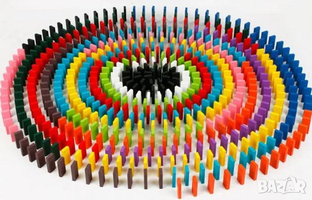 120 бр. дървени блокчета домино за 8.99лв. / всички дървени играчки, снимка 3 - Играчки за стая - 29969039