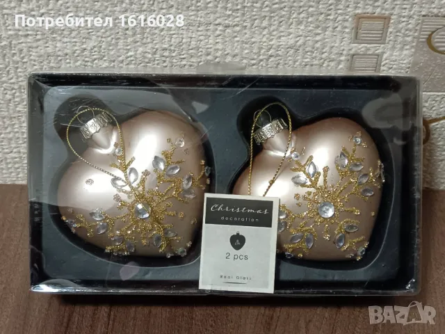 Уникални и красиви стъклени играчки за елха., снимка 10 - Декорация за дома - 43370319