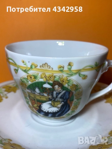 Vintage(1918-1935г.) Oscar Schaller Schwarzenbach. 2 порцеланови сета., снимка 2 - Антикварни и старинни предмети - 52878063