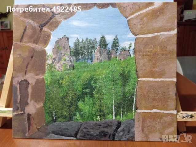 ръчно рисувани картини с акрилни бои 25/30, снимка 2 - Картини - 52192628