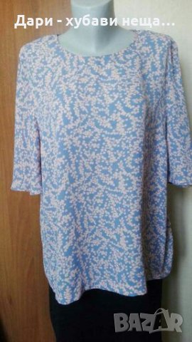 Блуза/топ в синьо и розово, на "Cubus"👗🍀XL,2XL👗🍀арт.2092