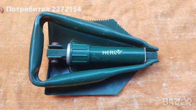 Метална сгъваема лопатка мотика с трион, снимка 4 - Антикварни и старинни предмети - 51012902