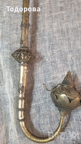Средно голяма азиатска лула за опиум, снимка 4 - Антикварни и старинни предмети - 54012690