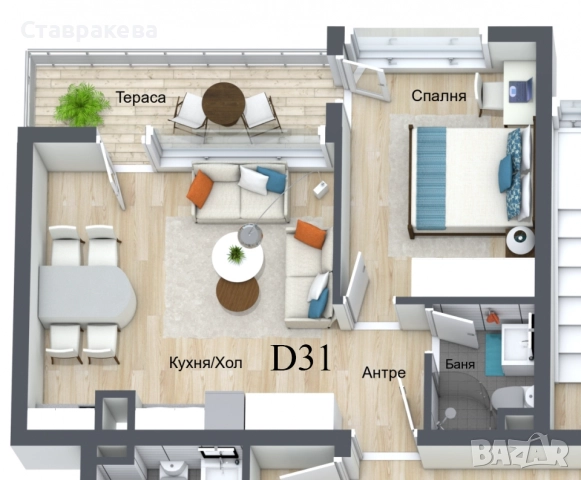 Двустаен апартамент в нов комплекс в Пампорово - Директно от инвеститора, снимка 2 - Апартаменти - 52377010