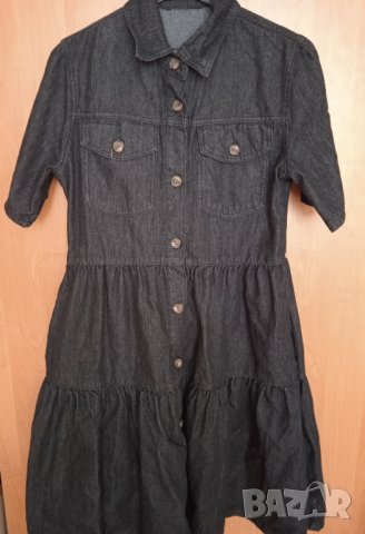 Черна дънкова рокля, снимка 3 - Рокли - 42808051