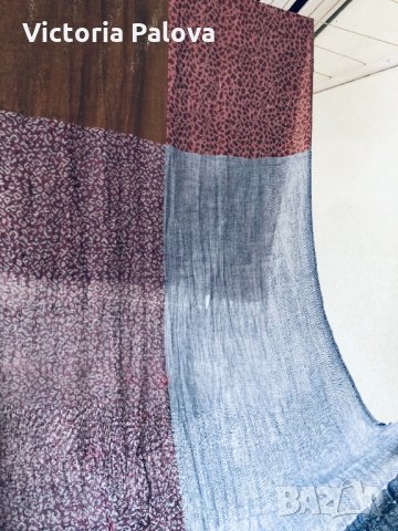 Много красив двоен шал 100% пашмина, снимка 5 - Шалове - 31273823