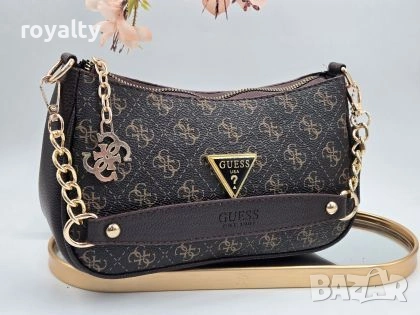 Guess Нова Дамска Кожена Чанта с Халка Гес 