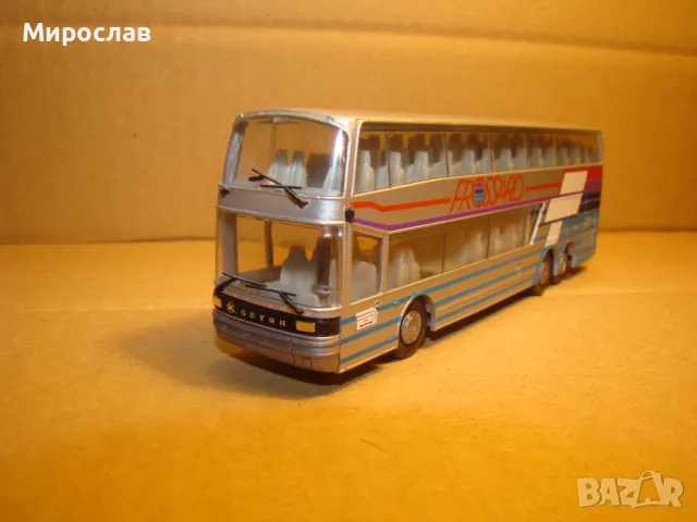 HERPA H0 1/87 SETRA СЕТРА МОДЕЛ КОЛИЧКА АВТОБУС, снимка 2 - Колекции - 48982280