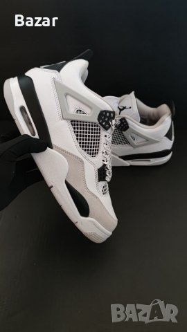 Чисто Нови Оригинални Обувки Кецове Nike Air Jordan Retro 4 Military Black White Panda размер 44 , снимка 6 - Кецове - 39001419