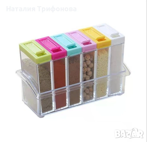 Органайзер за подправки - 6 в 1, снимка 3 - Аксесоари за кухня - 53926962