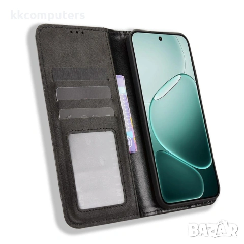 Ретро Кожен Калъф Портфейл за Oppo A6 Pro 5G / 4G - Магнитен, Стойка, Слотове, 4 цвята, снимка 5 - Калъфи, кейсове - 54292658