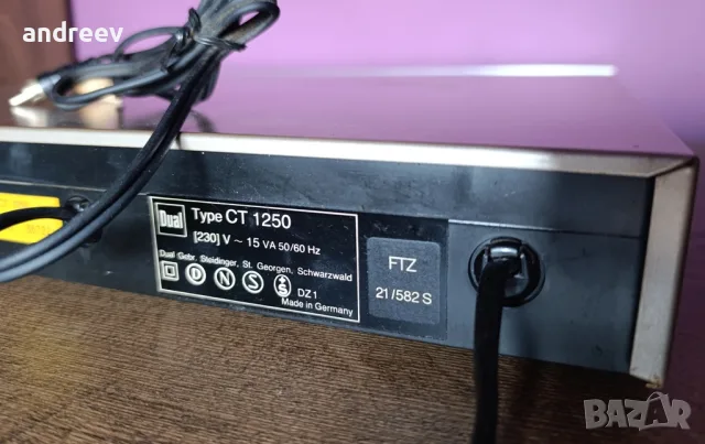 Dual CT 1250 стерео тунер, снимка 9 - Ресийвъри, усилватели, смесителни пултове - 56157131
